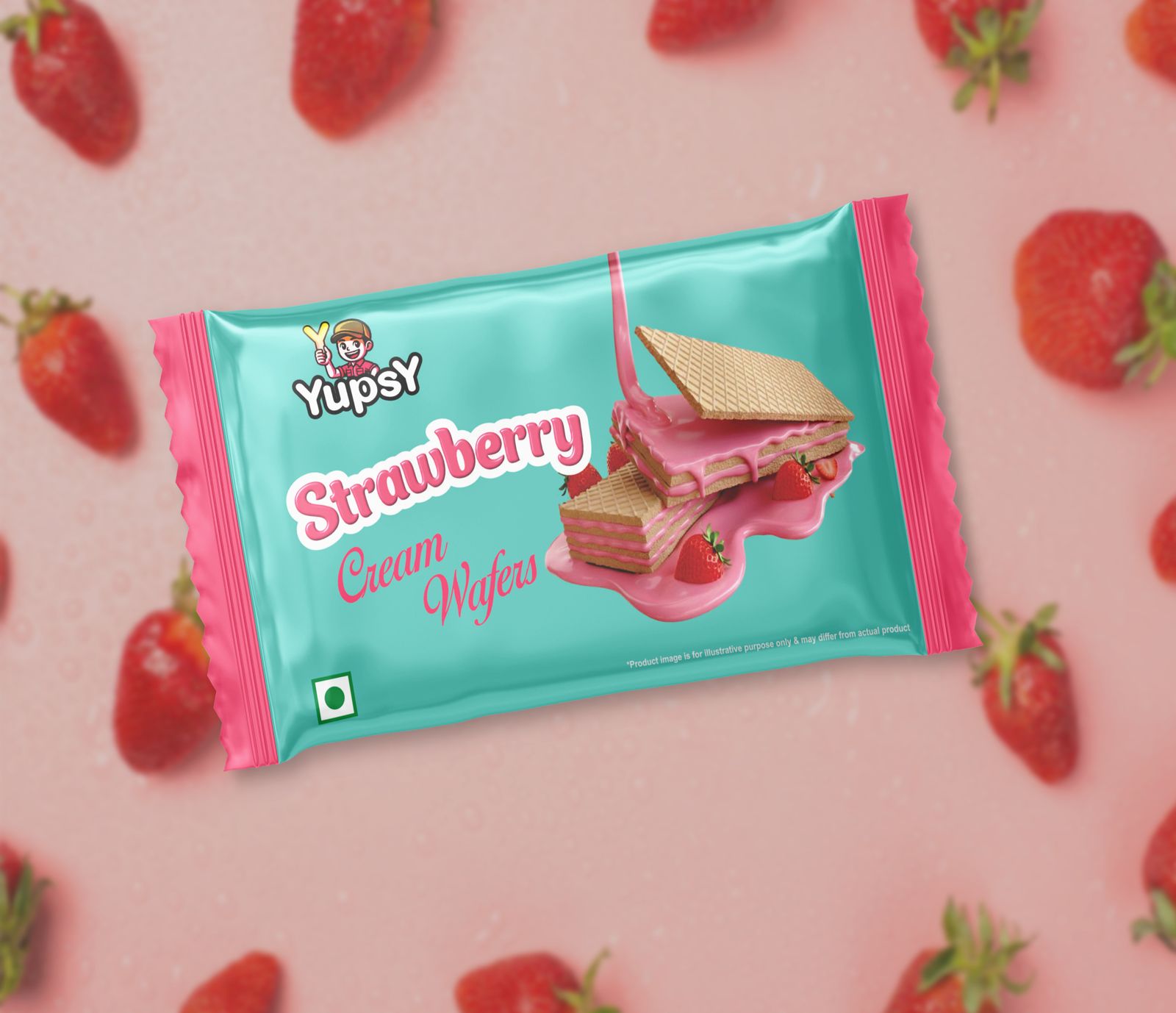 Strawberry Cream Wafers